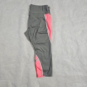 Avia gray/pink capri leggings XL 16-18